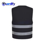 120 GSM Reflective Polyester Black Safety Vest
