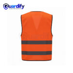120 GSM Reflective Polyester Orange Safety Vest
