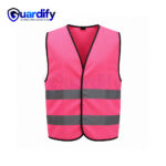 120 GSM Reflective Polyester Pink Safety Vest