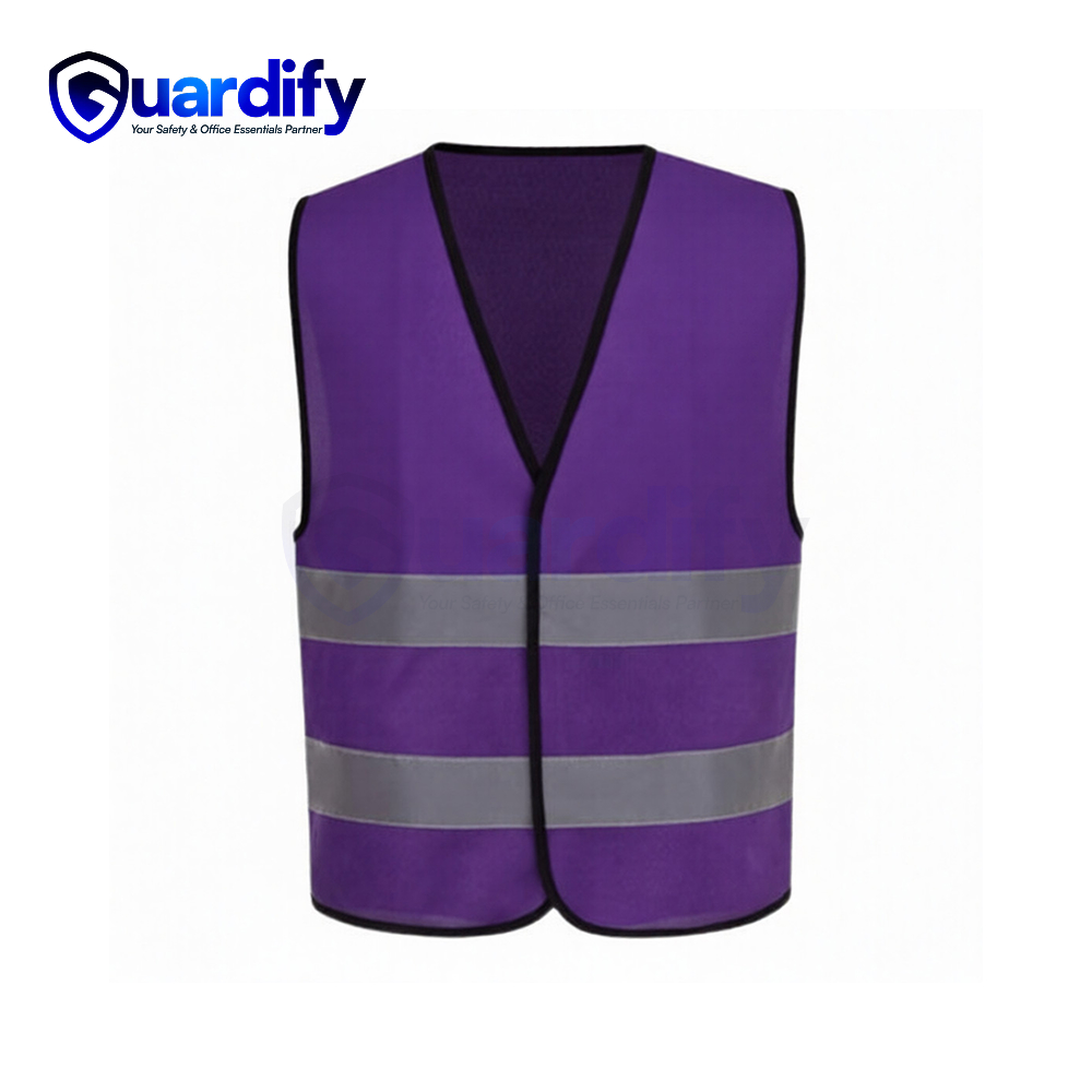 120 GSM Reflective Polyester Purple Safety Vest