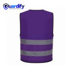 120 GSM Reflective Polyester Purple Safety Vest