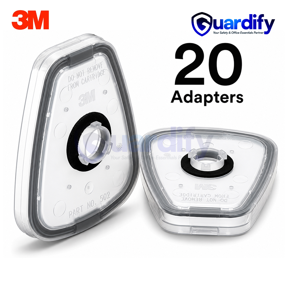 3M 502 Respiratory Filter Adapter | Particulate Filter & Gas/Vapour Cartridge Connector | Respirator Accessory