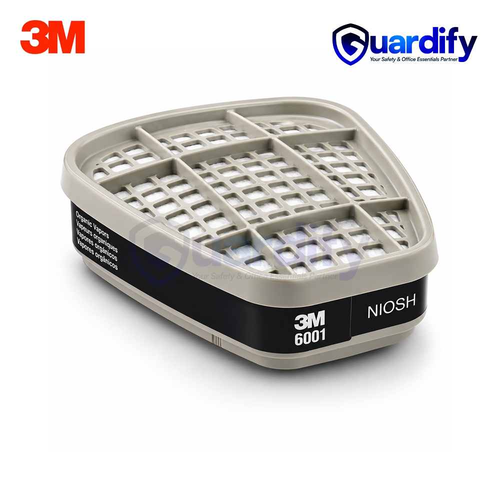 3M 6001 Organic Vapor Cartridge | Bayonet Replacement Filter | Respiratory Protection Cartridge