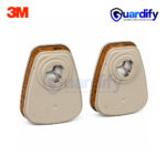 3M 6051 A1 Gas & Vapour Cartridge | Organic Vapour Replacement Filter | Bayonet Connection