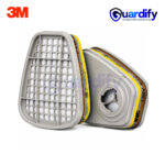 3M 6057 ABE1 Gas & Vapour Cartridge | Multi-Gas Replacement Filter | Bayonet Connection