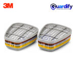 3M 6057 ABE1 Gas & Vapour Cartridge | Multi-Gas Replacement Filter | Bayonet Connection