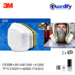 3M 6099 A2B2E2K2HgP3 Combination Filter Cartridge | Multi-Gas, Mercury Vapour & P3 Particulate Filter