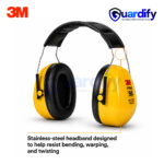 3M PELTOR Optime 98 H9A Earmuff | 24 dB NRR | Over-the-Head Yellow Hearing Protection