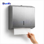 Heavy Duty Stainless Steel Wall Mounted Tissue Paper Dispenser | Multi-Fold Paper Towel Holder | Rust-Resistant