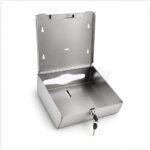 Heavy Duty Stainless Steel Wall Mounted Tissue Paper Dispenser | Multi-Fold Paper Towel Holder | Rust-Resistant