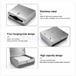 Heavy Duty Stainless Steel Wall Mounted Tissue Paper Dispenser | Multi-Fold Paper Towel Holder | Rust-Resistant