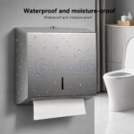 Heavy Duty Stainless Steel Wall Mounted Tissue Paper Dispenser | Multi-Fold Paper Towel Holder | Rust-Resistant