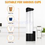 Paper Cup Dispenser | Wall Mounted | Stick-On Holder