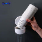 Paper Cup Dispenser | Wall Mounted | Stick-On Holder