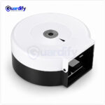 Round Tissue Paper Dispenser | Wall Mounted ABS Jumbo Roll Holder | White & Green