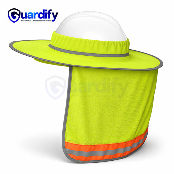 SS67 High Visibility Hard Hat Sunshade with Neck Protector