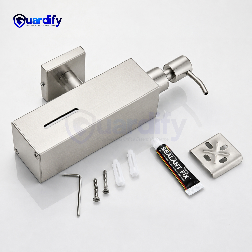 Stainless Steel Manual Soap Dispenser | 350ml | Wall Mounted Stainless Steel Manual Soap Dispenser | 350ml | Wall Mounted