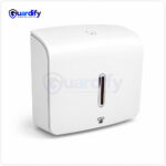 Wall Mounted White Paper Towel Dispenser | Large Capacity ABS Tissue Dispenser | Universal Fit
