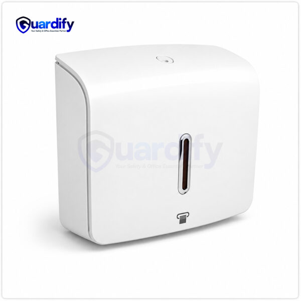 Wall Mounted White Paper Towel Dispenser | Large Capacity ABS Tissue Dispenser | Universal Fit