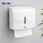 Wall Mounted White Paper Towel Dispenser | Large Capacity ABS Tissue Dispenser | Universal Fit