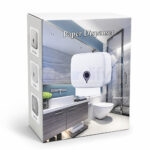 White Eye-Shaped Tissue Paper Dispenser | ABS Wall Mounted Paper Towel Dispenser | Modern Design