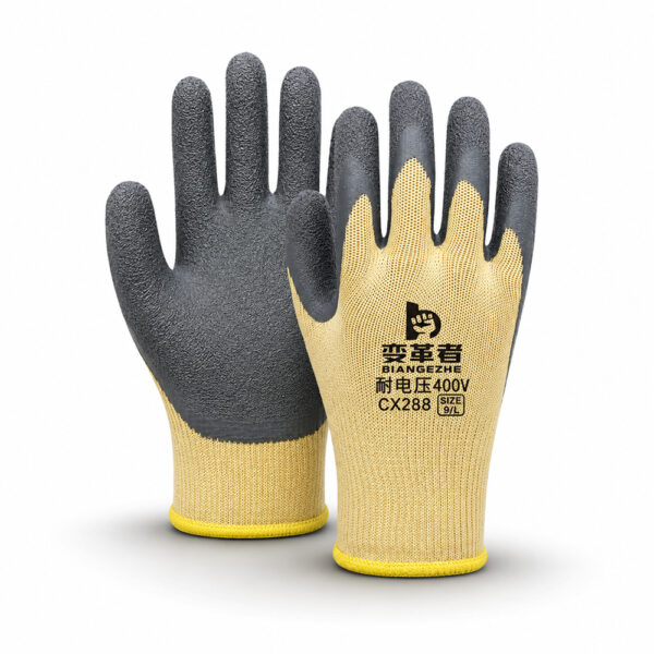 CX288 400V Insulated Electrical Safety Gloves | Natural Rubber Electrical Protection Gloves