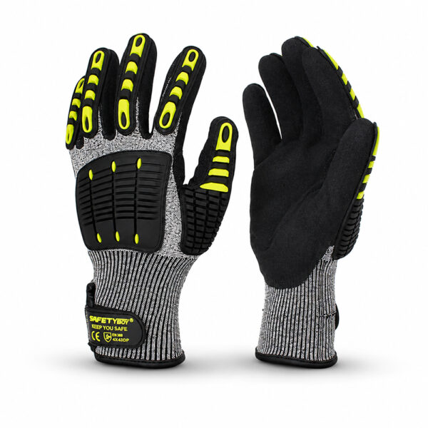 Industrial Armor Safety Gloves | Impact & Cut-Resistant Heavy-Duty Protective Work Gloves