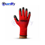 MJ0252 Thermal Latex Coated Work Safety Gloves | Warm Breathable Winter Protection Gloves