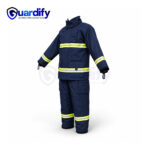 Navy Blue Fire Fighting Suit | Multi-Layer Flame & Heat-Resistant Protective Suit