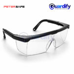 PeterSafe HS-1052 Safety Glasses | Clear Protective Eyewear | Industrial Impact Protection