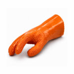 PVC 708 Orange Anti-Slip Safety Gloves | Waterproof & Oil-Resistant Strong Grip Work Gloves