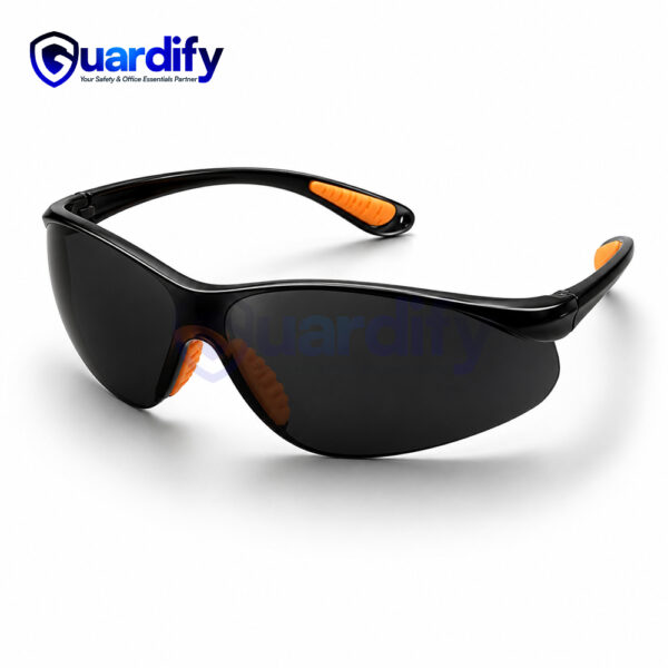 SS-54 Smoke Tinted Safety Spectacle | Anti-Scratch & UV Protective Eyewear | Impact-Resistant Lens