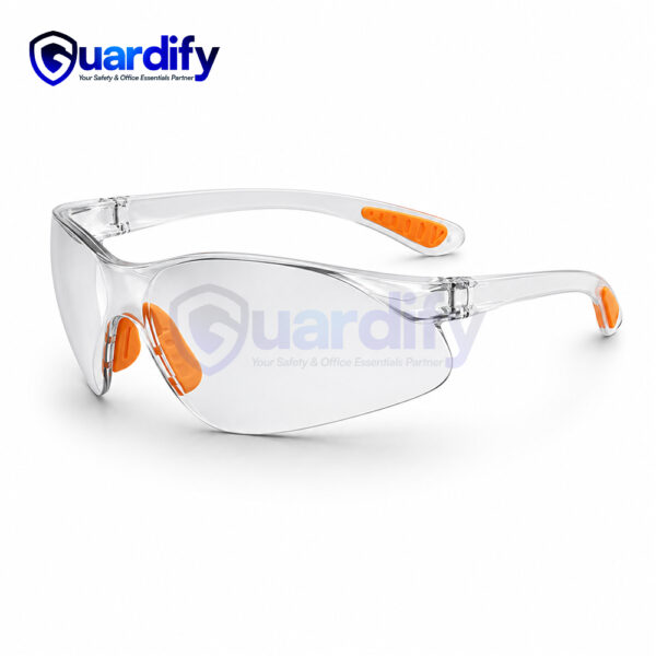 Taiwan SX-53 Clear Safety Spectacle | Impact Resistant Polycarbonate Lens | Anti-Scratch Protective Eyewear